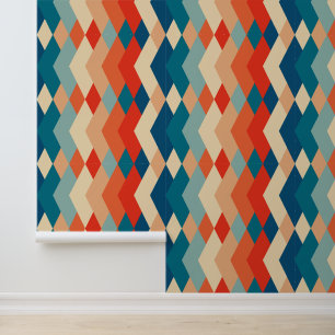 Vintage 60s pattern for Your Living Room Wallpaper
