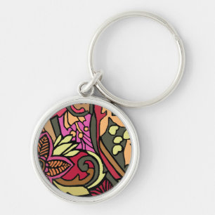 Vintage 60s Print Keychain