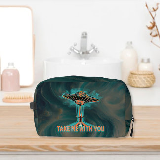 Vintage 60's Style Flying Saucer Dopp Kit