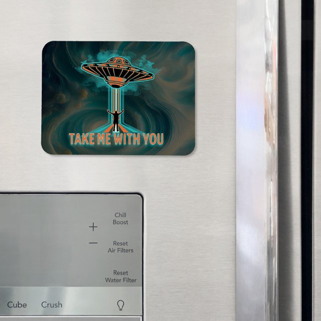 Vintage 60's Style Flying Saucer  Magnet (Creator Uploaded)