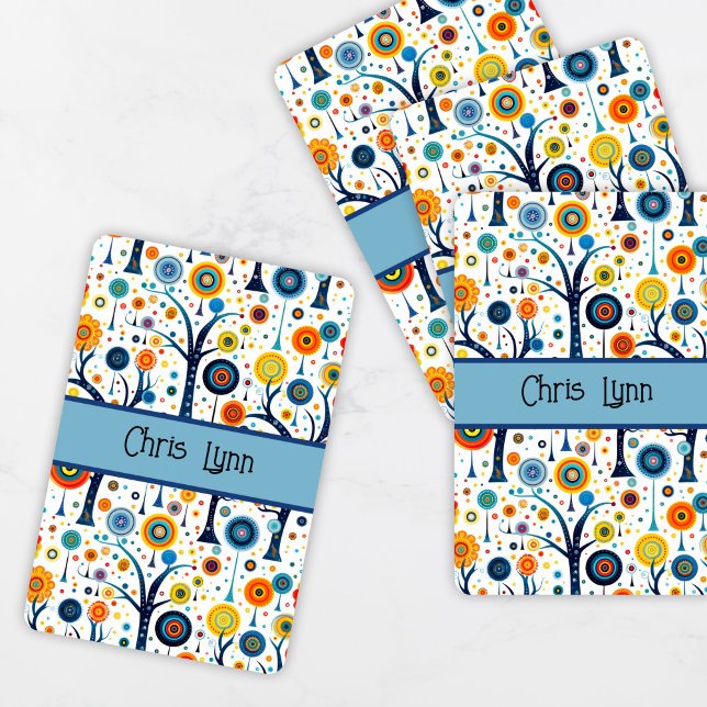 Vintage 60s Vibe Mod Flowers Playing Cards (Creator Uploaded)