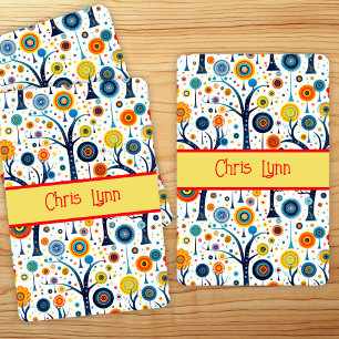 Vintage 60s Vibe Mod Flowers Playing Cards