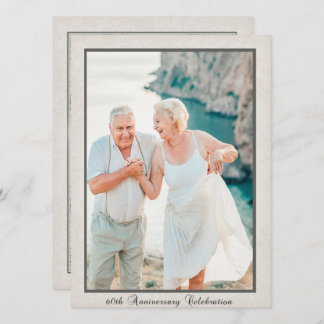 Vintage 60th Anniversary Celebration Invitation