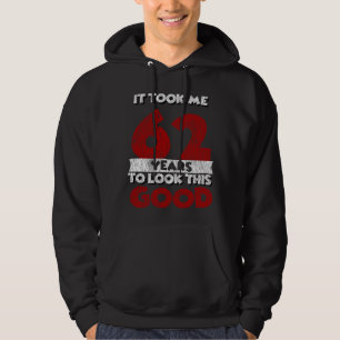 Vintage 62 Years Old Funny 62nd Birthday Gift Hoodie