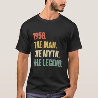 Vintage 63Rd 1958 Birthday - Gift For 63 Year Old T-Shirt