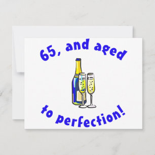 Vintage 65th Birthday Gag Gifts Card