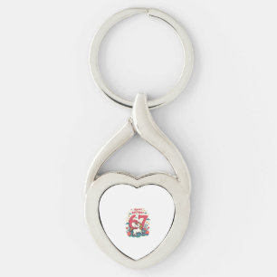 Vintage 67th Birthday Unicorn Rainbow Cute Cartoon Key Ring