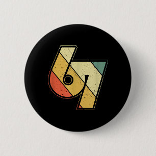 Vintage 6 7 Meme Six Seven Namaste Funny Halloween Cm Round Badge