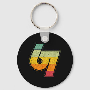 Vintage 6 7 Meme Six Seven Namaste Funny Halloween Key Ring