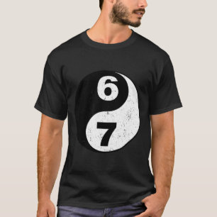 Vintage 6 7 Yin Yang Namaste Six Seven Nostalgia  T-Shirt