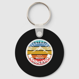 Vintage 70s 80s Breckenridge Colorado Rocky Mounta Key Ring