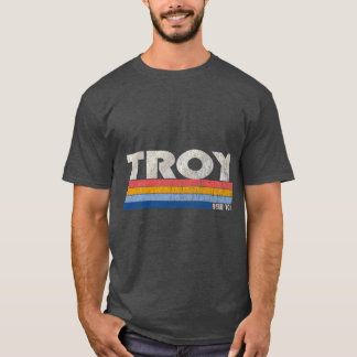Vintage 70s 80s Style Troy NY Premium T-Shirt
