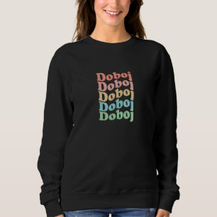 Vintage 70's Bosnia Herzegovina Hippie City - Retr Sweatshirt