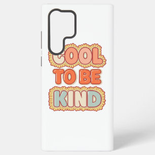 Vintage 70s Cool To Be Kind Typography Samsung Galaxy Case