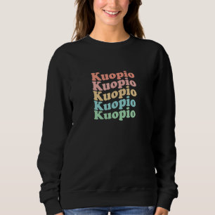 Vintage 70's Finland Hippie City - Retro Kuopio Sweatshirt