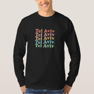 Vintage 70's Israel Hippie City - Retro Tel Aviv T-Shirt