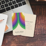 Vintage 70s Retro Rainbow Business Card<br><div class="desc">Vintage 70s Retro Rainbow Business Card. Personalise with your custom company details for a unique and stylish business card.</div>