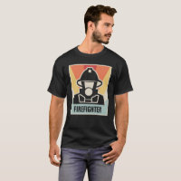 Vintage 70s Style FIREFIGHTER Poster