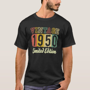 Vintage 73 Birthday Decorations Men 73th BDay 1950 T-Shirt