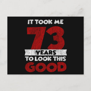 Vintage 73 Years Old Funny 73rd Birthday Gift Postcard