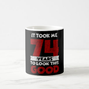 Vintage 74 Years Old Funny 74th Birthday Gift Coffee Mug