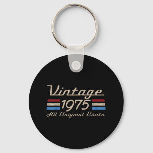 Vintage 75 Retro Birthday Top For Men 50th 1975 Da Key Ring