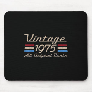 Vintage 75 Retro Birthday Top For Men 50th 1975 Da Mouse Pad