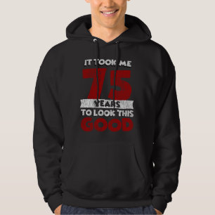 Vintage 75 Years Old Funny 75th Birthday Gift Hoodie