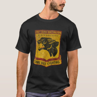 Vintage 761st Tank Battalion Black Panthers V03