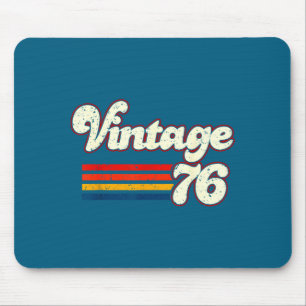 Vintage 76 Happy 50th Birthday Graphic Art Mouse Pad
