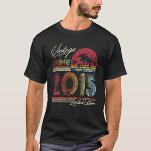 Vintage 7th Birthday June 2015 7 Years Old T-Shirt
