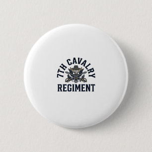 Vintage 7th Cavalry Regiment Chest Print Design_1 6 Cm Round Badge