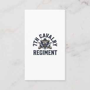 Vintage 7th Cavalry Regiment Chest Print Design_1 Business Card