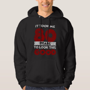 Vintage 80 Years Old Funny 80th Birthday Gift Hoodie