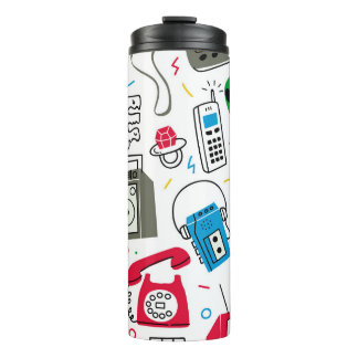 Vintage 80's 90's doodle collection. thermal tumbler