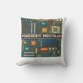 Vintage 80s Computer Motherboard "Powered By Nosta Cushion