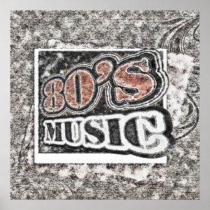 Vintage 80's Music - Poster