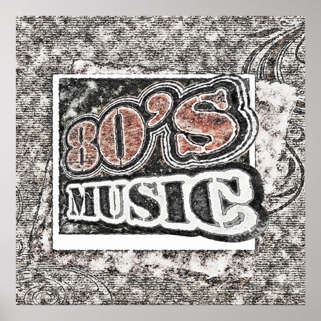 Vintage 80's Music - Poster (Front)