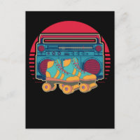 Vintage 80s Roller Skating Girl Disco Rollerskates