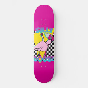 Vintage 80s Silly Goose Pink Skateboard deck