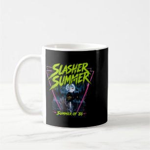 Vintage 80s Summer Halloween Funny Slasher Summer Coffee Mug