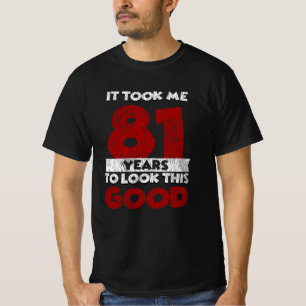 Vintage 81 Years Old Funny 81st Birthday Gift T-Shirt