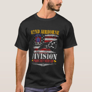 Vintage 82nd Airborne Veteran Paratrooper Proudly T-Shirt