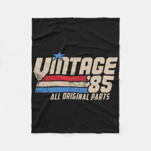 Vintage 85 Retro 40th Birthday Top For Men 1985 Da Fleece Blanket