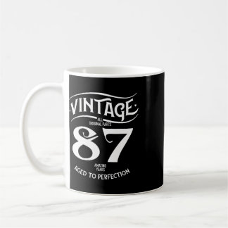 Vintage 87 Amazing Years Funny 87th Birthday Perfe Coffee Mug