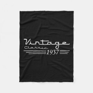Vintage 88th Birthday Decorations Vintage 1937 88 Fleece Blanket