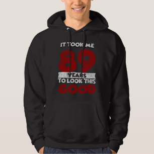Vintage 89 Years Old Funny 89th Birthday Gift Hoodie