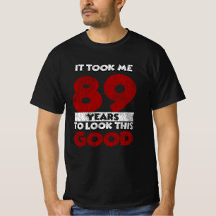 Vintage 89 Years Old Funny 89th Birthday Gift T-Shirt
