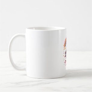 Vintage 8 Awesome Since 2018 Unicorn Birthday Rain Coffee Mug