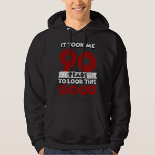 Vintage 90 Years Old Funny 90th Birthday Gift Hoodie